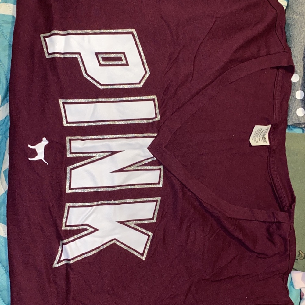 VS Pink V-Neck T-Shirt